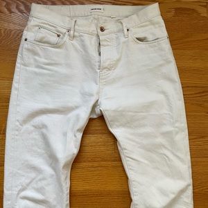 The Slim Jean in Natural Organic Selvage - 33